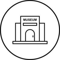 Museo edificio vettore icona