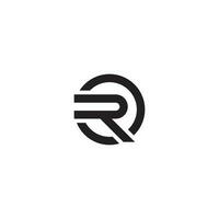 lettera r logo o icona design vettore