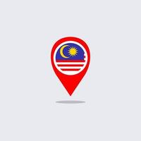 gratuito Malaysia Posizione marchio rosso isolato piatto minimo vettore per Malaysia nazionale giorno, 31 agosto indipendenza giorno. 31 ogos, 16 settembre, kemerdekaan, hari kebangsan Malaysia. gratuito vettore.