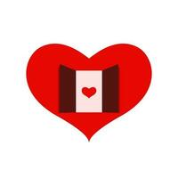 un' rosso cuore porta per rosso cuore illustrazione icona. vettore