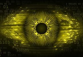 moderno sicurezza informatica tecnologia icona imballare con occhi vettore