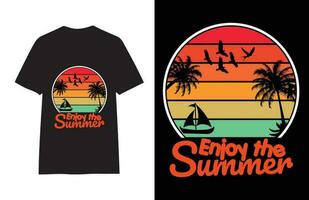 estate fare surf maglietta design vettore