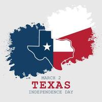 marzo 2, indipendenza giorno di Texas, adatto per saluto carta, manifesto e banner.modern sfondo vettore illustrazione