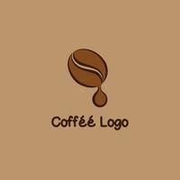 caffè fagiolo estratto logo, adatto per il tuo caffè negozio o bar affari vettore