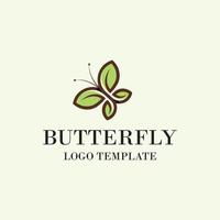 premio elegante farfalla S infinito logo design vettore