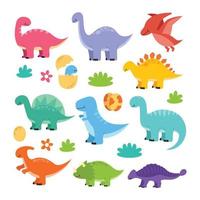 carino adorabile bambino dinosauro personaggio vettore illustrazione