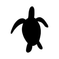 tartaruga personaggio mare animale su in profondità sfondo. selvaggio vita illustrazione. biancheria intima mondo. vettore illustrazione.