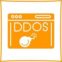 ddos attacco vettore icona