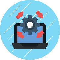 aggiornare il computer portatile vettore icona design