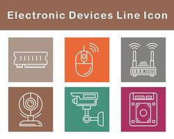 elettronico dispositivi vettore icona impostato