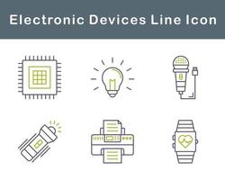 elettronico dispositivi vettore icona impostato