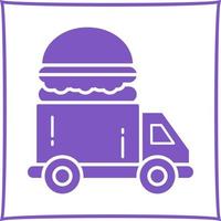 veloce cibo camion vettore icona