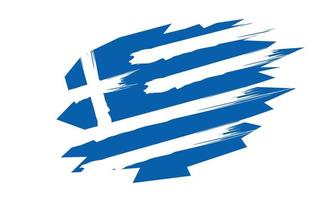 Grecia bandiera design illustrazione, semplice design con elegante concetto vettore