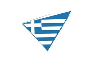 Grecia bandiera design illustrazione, semplice icona flagdesign con elegante concetto vettore