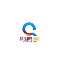 creativo lettera q logo design. vettore
