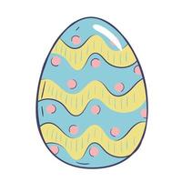 scarabocchio cartone animato Pasqua uovo con pastello astratto modello vettore
