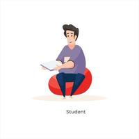 avatar di studente maschio vettore