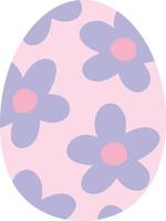 carino Pasqua uova fiore Stampa vettore