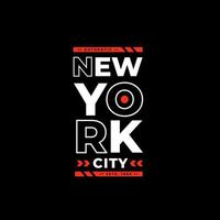 tipografia di new york city lettering design vettore