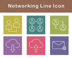 networking vettore icona impostato