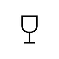 bicchiere icona cartello simbolo. vettore illustrazione su bianca sfondo.
