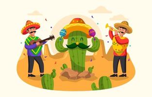 sfondo di celebrazione del cinco de mayo vettore