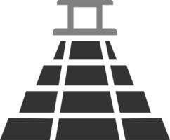 azteco piramide vettore icona