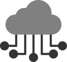 icona del vettore di cloud computing