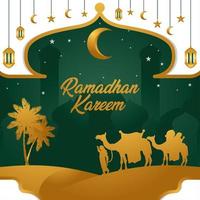 celebrare la stagione del ramadhan vettore