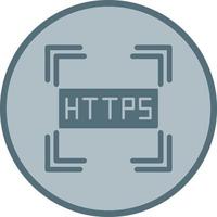 https unico vettore icona