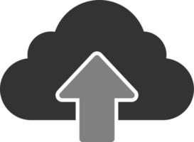 nube caricare vettore icona