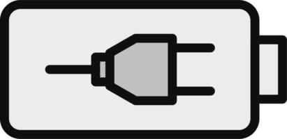 batteria caricare vettore icona