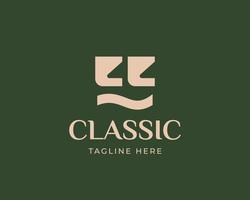 classico e elegante caffetteria logo vettore