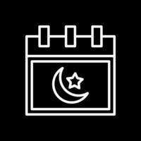islamico calendario vettore icona design