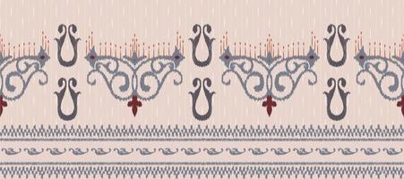 africano ikat paisley ricamo. batik tessile filippina ikat senza soluzione di continuità modello digitale vettore design per Stampa saree Kurti Borneo tessuto confine ikkat dupatta