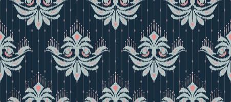 africano ikat paisley ricamo. batik tessile motivo ikat senza soluzione di continuità modello digitale vettore design per Stampa saree Kurti Borneo tessuto confine ikkat dupatta