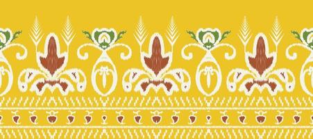 africano ikat paisley ricamo. batik tessile ikat fiore senza soluzione di continuità modello digitale vettore design per Stampa saree Kurti Borneo tessuto confine ikkat dupatta