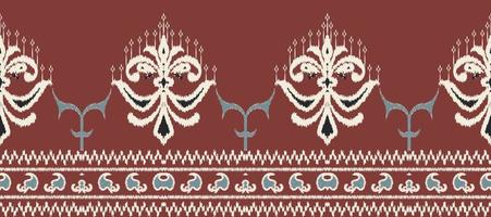 africano ikat paisley ricamo. batik tessile ikat azteco senza soluzione di continuità modello digitale vettore design per Stampa saree Kurti Borneo tessuto confine spazzola elegante