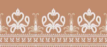 africano ikat paisley ricamo. batik tessile ikat disegni senza soluzione di continuità modello digitale vettore design per Stampa saree Kurti Borneo tessuto confine ikkat dupatta