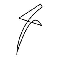lettera f icona illustrazione vettore