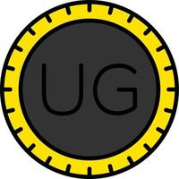 Uganda comporre codice vettore icona