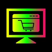 e-commerce sito web vettore icona