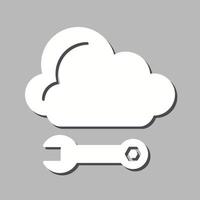 icona del vettore di cloud computing