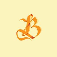 Vettore di tipografia della lettera B