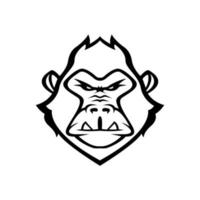 gorilla illustrazione vettore design