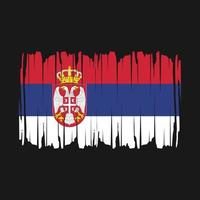 Serbia bandiera spazzola vettore illustrazione