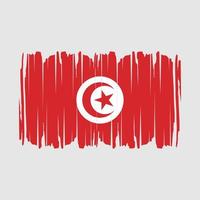 tunisia bandiera spazzola vettore illustrazione