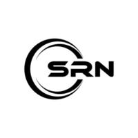 srn lettera logo design nel illustrazione. vettore logo, calligrafia disegni per logo, manifesto, invito, eccetera.