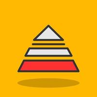 piramide vettore icona design