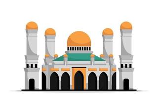 semplice moschea edificio islamico illustrazione vettoriale